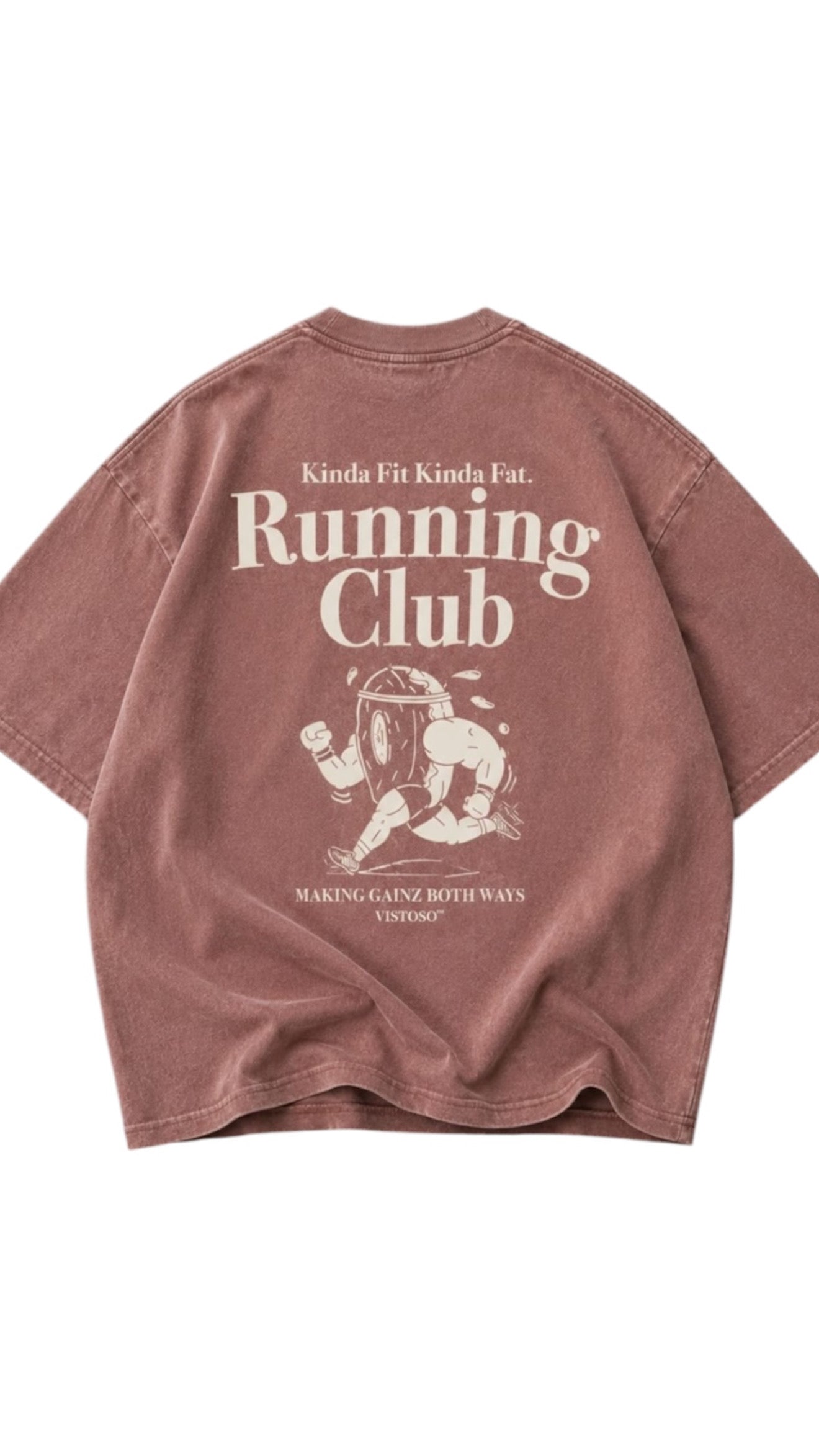 Running Club Washed Oversized Tee