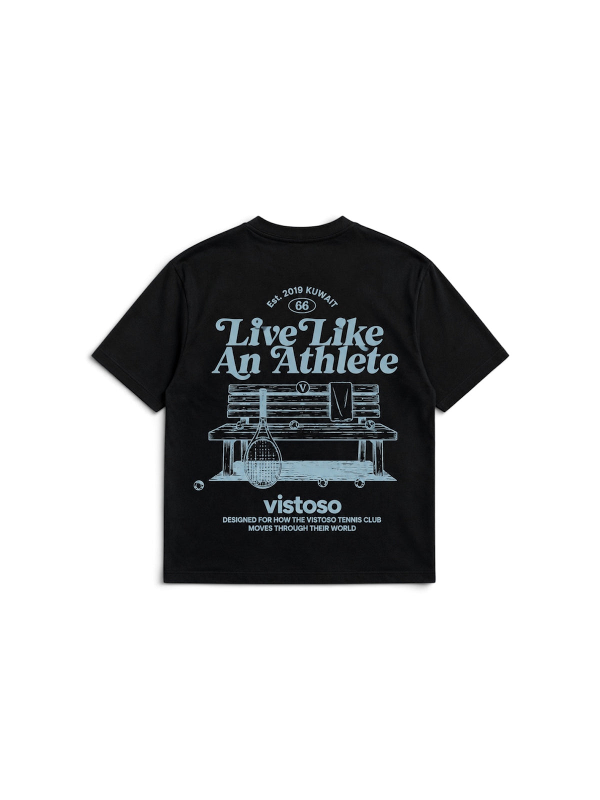 Icy Blue Athlete Club Tee
