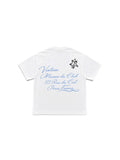 Vistoso blue script Tee